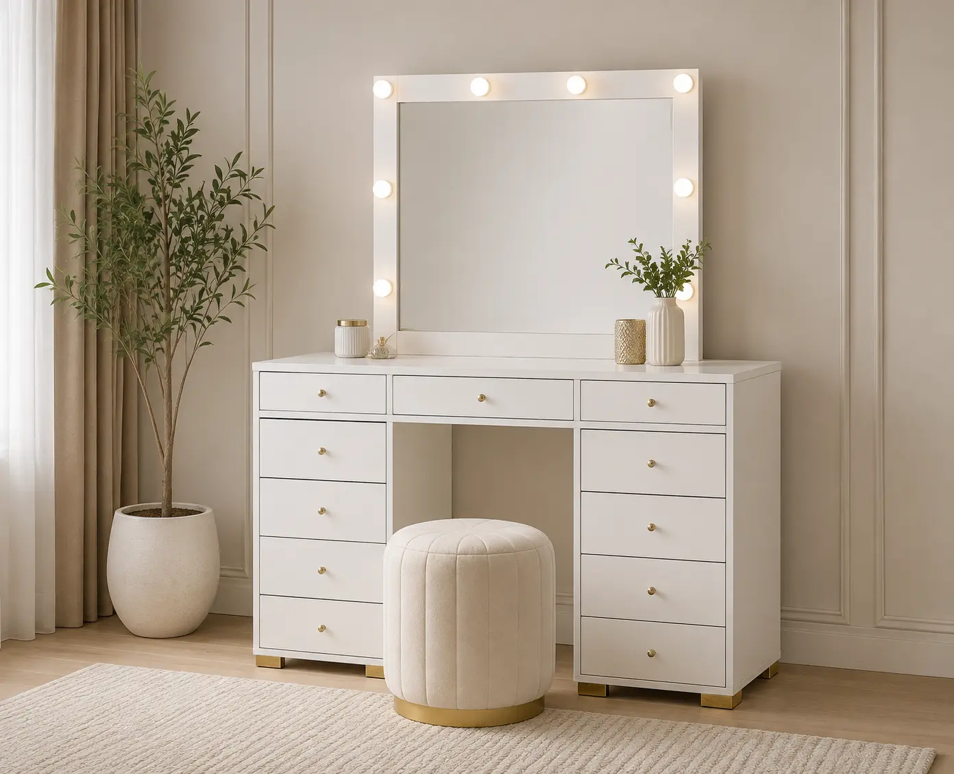 Commode & Mirror